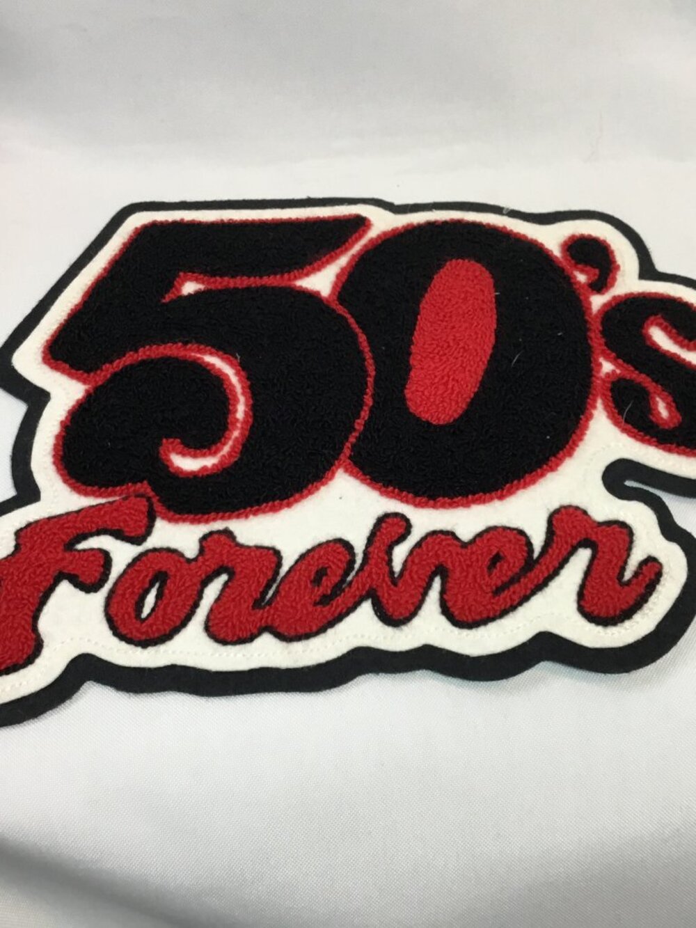 Retro Inspired Custom Varsity Embroidered Letterman Patches Bomber Jacket 50's